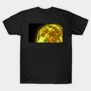 The Sun's Surface Close-Up - Yellow T-Shirt